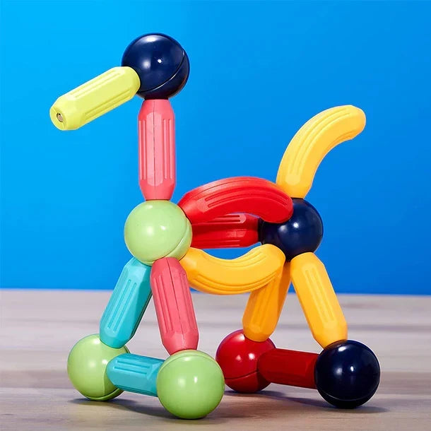 Magnetic Sticks and Balls Building Blocks Educational STEM Learning Toy Set