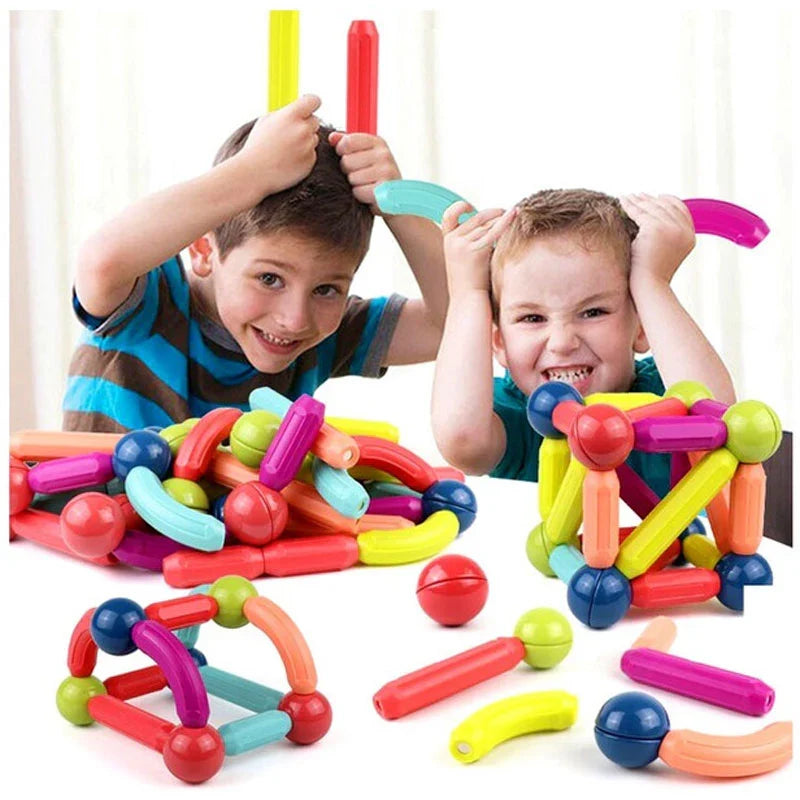 Magnetic Sticks and Balls Building Blocks Educational STEM Learning Toy Set