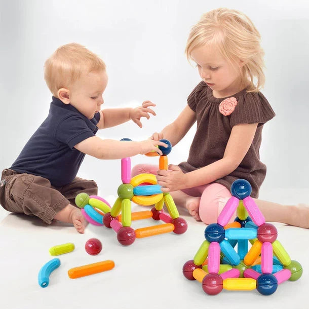 Magnetic Sticks and Balls Building Blocks Educational STEM Learning Toy Set