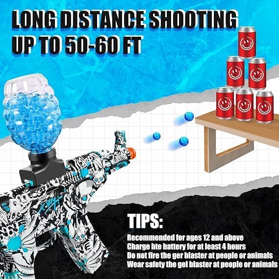 TurboShot High-Performance Electric Gel Blaster Toy Gun for Kids and Teens