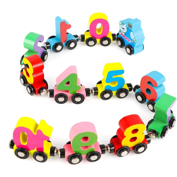 Kiddleo Magnetic Number Train Set