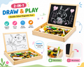 Kiddleo 2-in-1 Magnetic Montessori Learning Board
