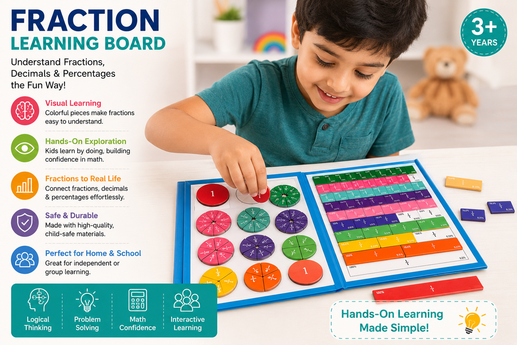 Kiddleo™ Magnetic Fraction Learning Board
