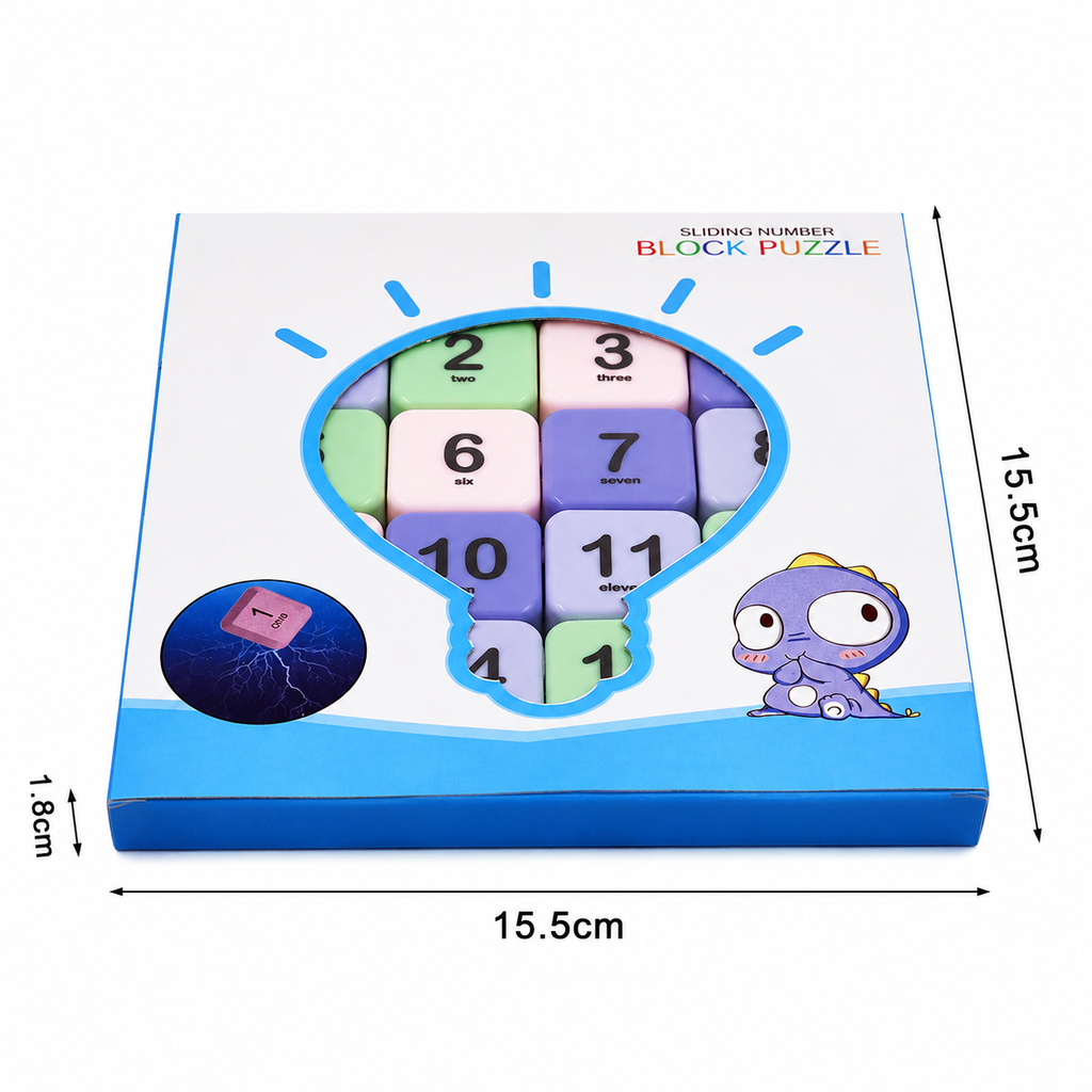Kiddleo™ NumoShift – Smart Sliding Puzzle
