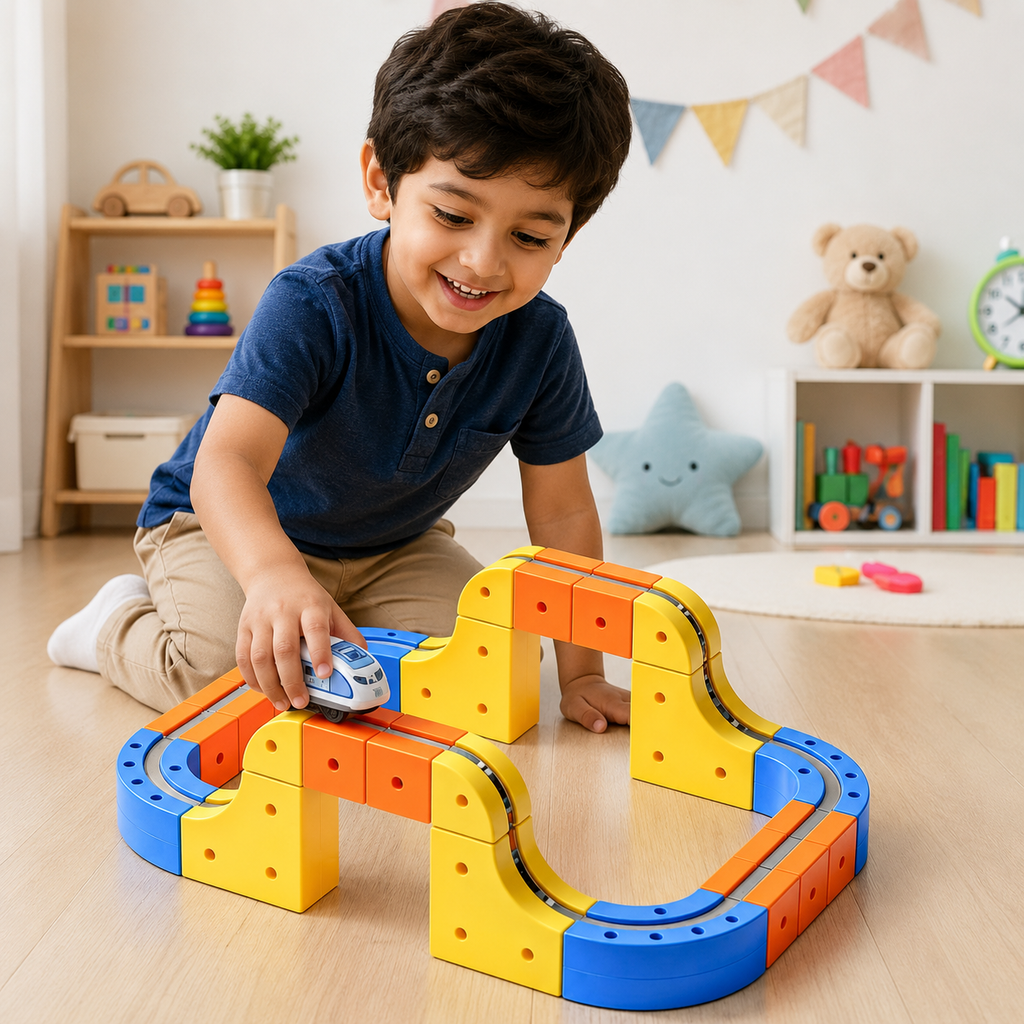 Kiddleo RailNova 3D Magnetic Track Builder Set