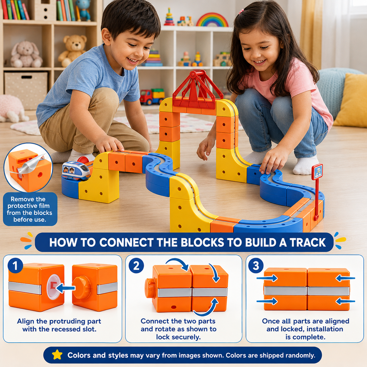 Kiddleo RailNova 3D Magnetic Track Builder Set
